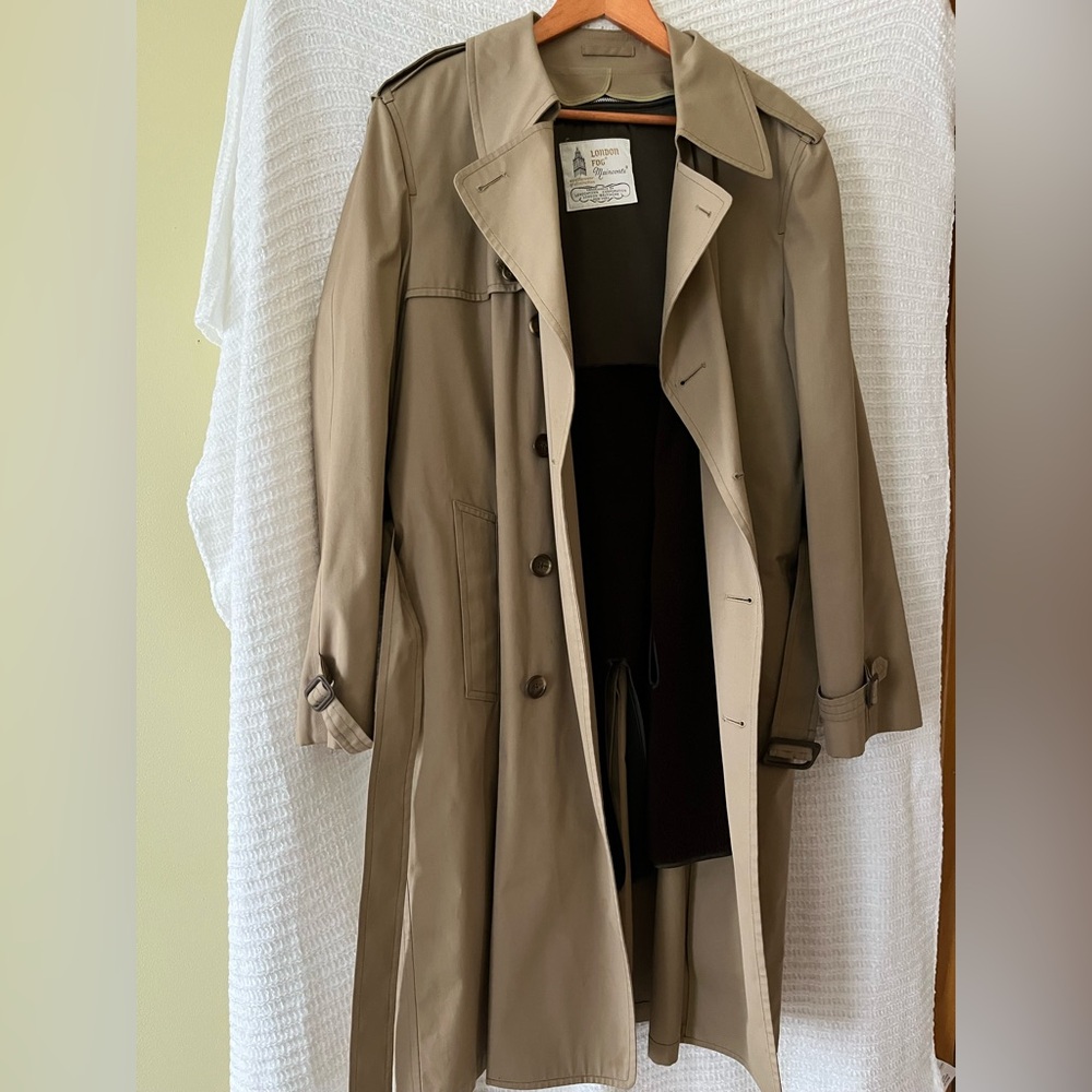 Vintage London Fog Classic Tan Trench Coat